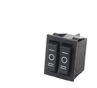 5PCS 31x25mm 6Pin 2/3 Position Double Light Rocker Switch 16A/250V 20A/125V ON-OFF/ON-OFF-ON Boat Power Car Switch NWPNLXEA(Black 3 Position)
