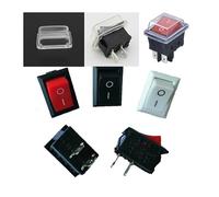 5pcs 3A / 250V black 10 * 15mm SPST 2PIN in/from G130 boat car dashboard rocker switch RV ATV home NWPNLXEA(Waterproof cap,20PCS)