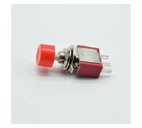 5pcs 3Pin C-NO-NC 6mm Momentary Automatic Push Button Switch ON-(ON) 2A 250VAC/5A 120VAC Toggle Switches NWPNLXEA(5 red)