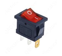 5pcs 3Pin Red illuminated LED Rectangle Rocker Switch Car Dash Automotive 6A 250V/10A 125V