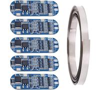 5PCS 3S 10A 11.1V/12V/12.6V Carte de Protection de Batterie au Lithium 18650 Module de Chargeur Carte BMS pour Cellule de Batterie au Lithium Li-ION avec Bande de Nickel
