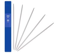 5pcs 4 mm Aiguilles Double Pointe Tricot en Acier Inoxydable Tissage Outils Surface Lisse Robuste et Durable pour Débutants Et Professionnels Pour Chapeau Chaussette Projet De Tissage