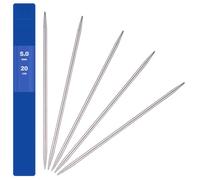 5pcs 5 mm Aiguilles Double Pointe Tricot en Acier Inoxydable Tissage Outils Surface Lisse Robuste et Durable pour Débutants Et Professionnels Pour Chapeau Chaussette Projet De Tissage