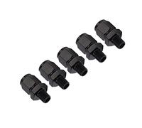 5pcs 6an femelle à 1/4 npt adaptateur mâle adaptateur aluminium Adaptateur de raccord de tuyau droit pour l'huile d'huile liquide