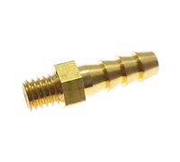 5pcs 6mm Hose Barb OD To M5 Metric Male Thread Brass Pipe Fitting Connector Adapter