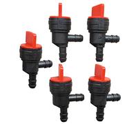 5pcs à 90 degrés à gaz Arrêt Coupte des vannes 1/4 en ligne Abs en plastique Asséré universel pour VTT go kart Mower Bike Snapper Briggs and Stratton Moteurs 2,28 x 1,57 pouces