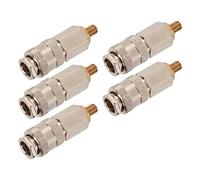 5pcs Adaptateur de Compresseur D'air de Gonfleur de Pneu, Adaptateur de Valve Presta à Schrader 3 en 1 Accessoires de Pompe à Air pour Pompe ou Compresseur D'air