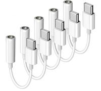 5PCS Adaptateur USB C Jack, Adaptateur Audio USB-C Vers 3,5mm Avec Puce DAC Hi-Fi, Adaptateur Prise Jack Pour Écouteurs Casque Smartphone Tablette Ordinateur,Compact Plug And Play Pour Usage Quotidien
