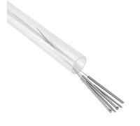 5pcs Aiguilles de Nettoyage d'imprimante 3D 0.2mm 0.3mm 0.4mm 0.5mm 0.6mm Kit d'aiguilles de Nettoyage pour duplicateur, MakerBot, RepRap, imprimante 3D (Argent)