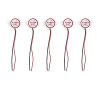 5Pcs Alarme Buzzer Bip Continu Piezo Actif Haut Décibel Signal Sondeur 95dB DC3 24V pour Équipement de Sécurité Industrielle Matériau ABS Noir ou Blanc (Blanche)