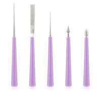 5pcs Alésoir à Perles à Pointe de Diamant, Outil d'Alésoir à Perles pour la Fabrication de Bijoux Alésoir à Trous Perles Élimine les Bavures pour Perles en Verre Plastique Métal Bois Bricolage