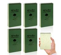 5pcs All Weather Notebooks Cahier de notes à spirale, bloc-notes à fil supérieur de mémo de taille de poche, blocs tactiques pour les activités de plein air enregistrement militaire