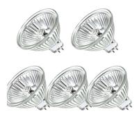 5PCS Ampoule Halogène MR16 230V 10W GU5.3 2 Broches Ampoule Spot Projecteur | Dimmable Couvercle en Verre GU5.3 230V Halogène MR16 Blanc Chaud 2800K