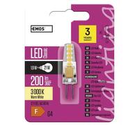 5Pcs Ampoules LED GU4 12V JC 1.9W = 21W, 210Lm, Blanc Chaud, 3000K, EMOS [EEK: F]