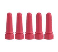 5pcs Animal Fourniture de l'alimentation petite vache Ménélat de lait de vache 6,9 cm de longueur en caoutchouc Moids de bois mamelons rouges HL-MP71