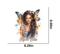 5pcs Autocollant De Transfert Thermique Pour T-Shirt Black Empowerment Pride Pop1809