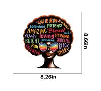5pcs Autocollant De Transfert Thermique Pour T-Shirt Black History Pop1745