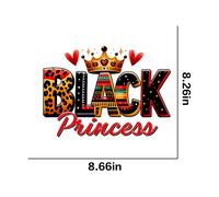 5pcs Autocollant De Transfert Thermique Pour T-Shirt Black History Pop1747