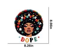 5pcs Autocollant De Transfert Thermique Pour T-Shirt Black History Pop1752