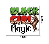5pcs Autocollant De Transfert Thermique Pour T-Shirt Black History Pop1756