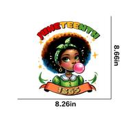 5pcs Autocollant De Transfert Thermique Pour T-Shirt Black History Pop1758