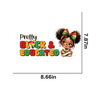 5pcs Autocollant De Transfert Thermique Pour T-Shirt Black History Pop1759