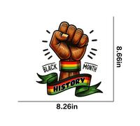 5pcs Autocollant De Transfert Thermique Pour T-Shirt Black History Pop1760