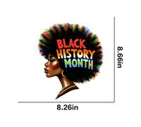 5pcs Autocollant De Transfert Thermique Pour T-Shirt Black History Pop1761