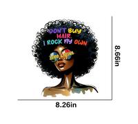 5pcs Autocollant De Transfert Thermique Pour T-Shirt Black History Pop1762