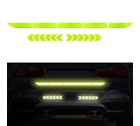 5Pcs Autocollants RéFléChissants Pour Coffre Autocollants RéFléChissants De SéCurité Coffre ArrièRe Bande RéFléChissante Autocollants RéFléChissants De Vision Nocturne(Vert Fluorescent)