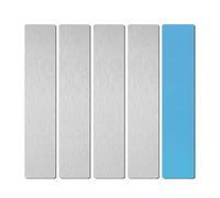 5pcs Bandes Magnétiques pour Éclairage d'Armoire, Bande Lumineuse Magnétique Carrée en Métal Autocollants Magnétiques pour Éclairage d'Armoire Plaque d'Immatriculation de Stationnement