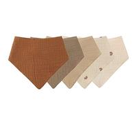 5Pcs Bavoirs Bebe Triangle, Soft & Absorbing, Garçon Fille Bavette Bandana Coton Avec 2 Bouton Réglable Pour Unisexes Bebe