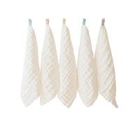 5pcs Bébé Facture Cote Coton Bib Bob Carré Burp Tissu Pour Nourrissons Bébé Essuie Sueur