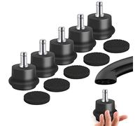 5Pcs Bell Glides Replacement Office Chair Wheels Stopper Office Chair Swivel Caster Wheels 2 Inch Stool Bell Glides Casters