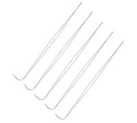 5PCS Big Eye Curved Beading Needles Aiguilles À Coudre En Acier Inoxydable DIY Bead Spinner Needles