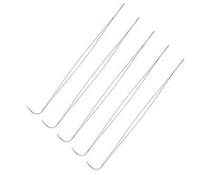 5PCS Big Eye Curved Beading Needles Aiguilles À Coudre En Acier Inoxydable DIY Bead Spinner Needles