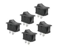 5Pcs Black KCD3 ON-OFF 30x13mm AC 16A/250V 20A/125V Rocker Switch KCD-101 15x21mm 2Pin 6A 250V 10A 125V AC Power Switch NWPNLXEA(KCD-101)