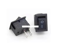 5Pcs Black Push Button Switch 3A 250V KCD11 2Pin / 3Pin Snap-in On/Off Rocker Switch 10MM*15MM BLACK And Red NWPNLXEA(2Pin Red)