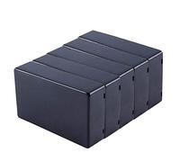 5Pcs Boîtiers en Plastique pour Projet Electronique Boîtier de jonction électronique, coque, pour bricolage électronique 100 x 60 x 25 mm Noir