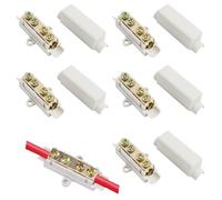 5PCS Bornier Connecteur, Connecteur en Laiton à Double Vis, Boîte de Jonction, pour Câbles de 2,5-16, 1000V 100A, Modèle ZK-1116, Utilisation Industrielle et Domestique