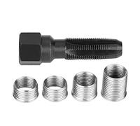 Keenso 5pcs Bougie d'Allumage de Réparation, Réparation de Filetage de Bougies d'Allumage Re-fil Renifleur Kit de Taraudage Outil de Renfilement Alésoir Inserts