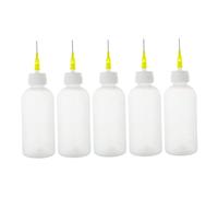 5pcs Bouteille à pointe à pointe 50 ml Épaissir la bouteille d'applicateur de de précision avec des bouteilles colle artisanat l'échelle claire avec des bouteilles c