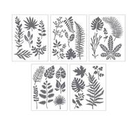 5Pcs Butterfly Flower Drawing Stencils PET Painting Templates for Kids Art Painting Scrapbooking Craft Making PET Art Templates