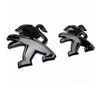 DADYM Capot de Voiture Logo pour Peugeot 2008 2020 2021 2022 2023,Emblèmes pour Auto Remplacer l'emblème du 3D Logo pour Capot Avant et Arrière et Logo du Coffre