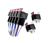 5PCS Car Fuse Relay Automotive Circuit Control 40A 12V/24V JD1912 JD2912 4/5PIN Copper Terminal Auto Wiring Harness(Color:Relay with Socket,Size:12V 5PIN) Industrial Electrical Relays