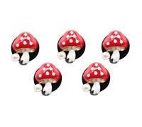 5Pcs Car Vent Clips, Cute Mushroom Car Air Freshener Vent Clip, Mini Red Mushroom Car Accessories, Refillable Car Air Freshener Decorative Clips Car Air Freshener Vent Clip