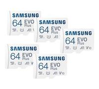 5PCS Carte mémoire Micro SD SDXC SAMSUNG EVO PLUS 64Go MB-MC64KA/EU 130Mb/s ideal pour smartphone tablette etc. G