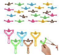 5pcs Catapulte Caca avec 25pcs Balles Mignonnes, Jouet Lance Pierre Catapulte Collante au Doigt de Nouveauté pour Enfants Adultes Cadeaux de Fête Anniversaire Blague Jouets Cadeaux(5 Couleurs)