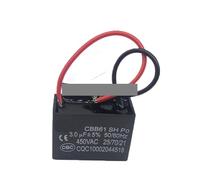 5pcs CBB61 3uf starting capacitance AC Fan Capacitor 450V CBB electronic starter Run Capacitor EKFBQBGW