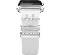 5pcs Charms Pour Bracelet Apple Watch Serie 7/8 45mm 41mm 44mm 40mm Iwatch Se 6 5 3 2 Homme/Femme,Décorer Bijoux Métal Pour Fitbit Versa/Sens,Galaxy Watch 5/4 Accessoires Bracelet Sport Silicone H